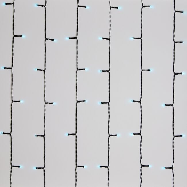 100 ICE BLUE Outdoor Led Timer Lights