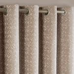 BLACKOUT & THERMAL RUSTIC PUTTY 66x54 Curtain