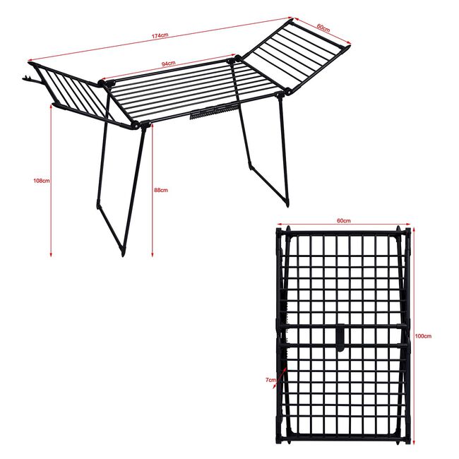 Northern Shore 19M Black Clothes Airer