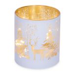 Cashel Living LED Reindeer White Small Cylinder