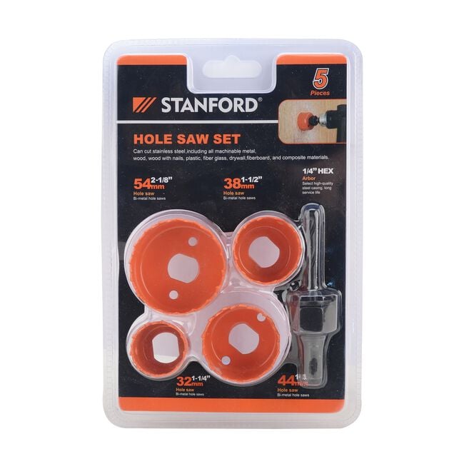 5 Piece Hole Saw Set