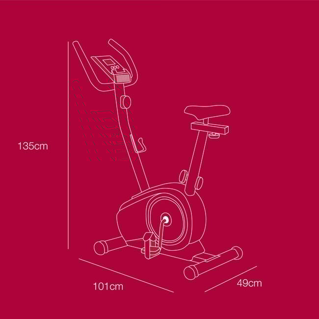 Body Go Fitness Magnetic Upright Exercise Bike