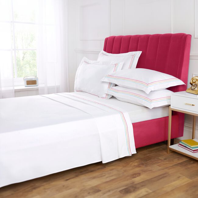 SB FLAT SHEET Triple Stitch Colourpop 400tc
