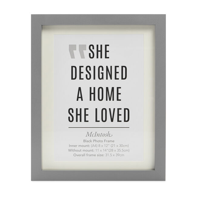 10X12 MCINTOSH GREY Photo Frame 12X16 W/OUT MOUNT