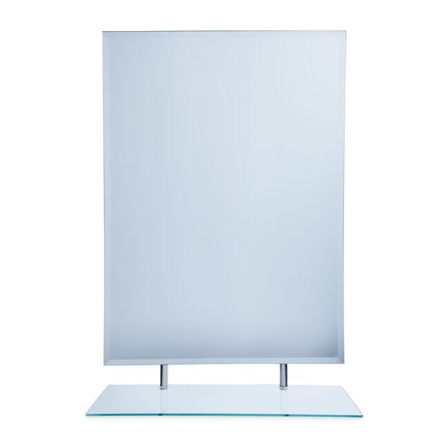Rectangular Bevelled Shelf Mirror 60 x 45cm