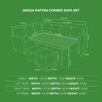 Genoa Rattan Corner Sofa Set