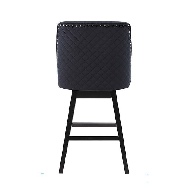 CHELSEA BARSTOOL Velvet Black 