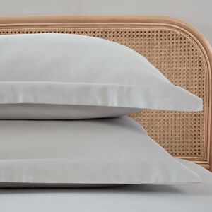 OXFORD PILLOWCASE PAIR Brushed Cotton Twill Dove Grey