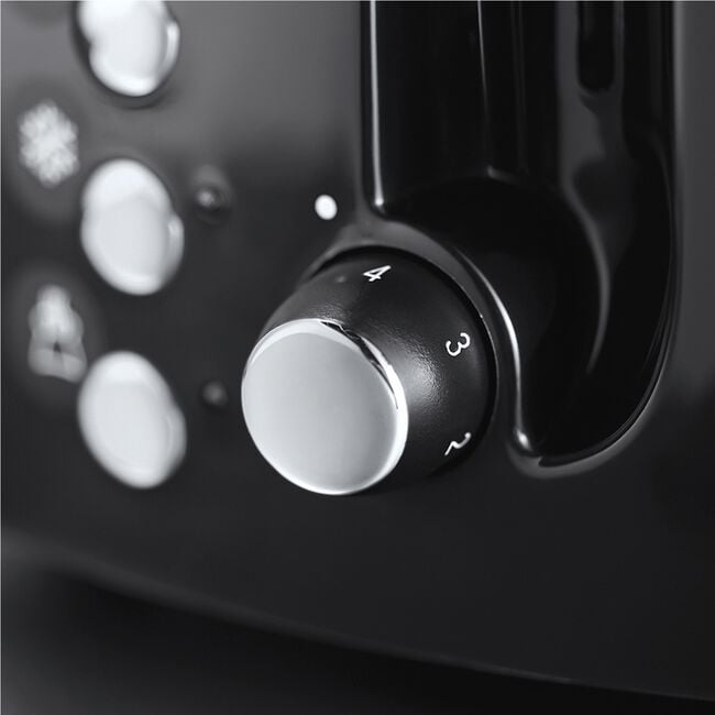 Russell Hobbs Textures Black 2 Slice Toaster