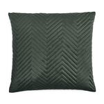 TRIANGLE STITCH BOTTLE GREEN 45x45 Cushion