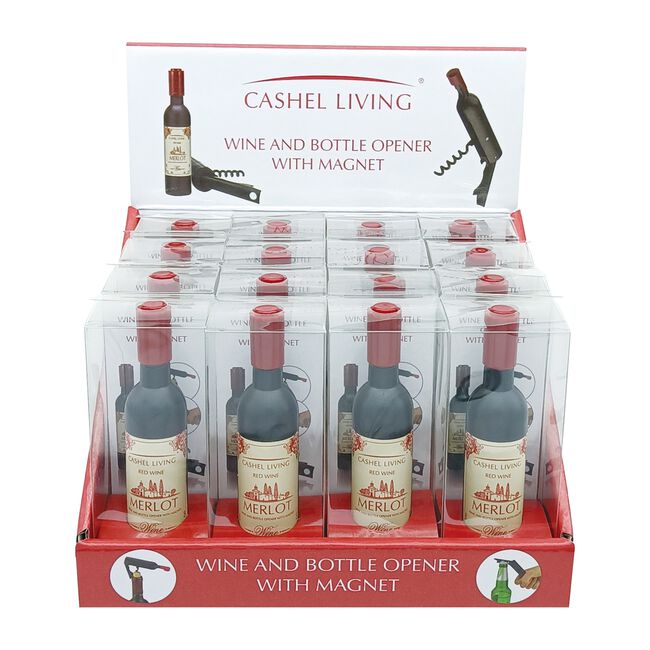 Cashel Living Wine & Bottle Opener with Magnet