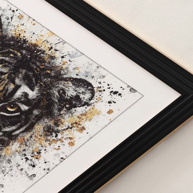 Tiger Jewelled Framed Art 60cm x 60cm