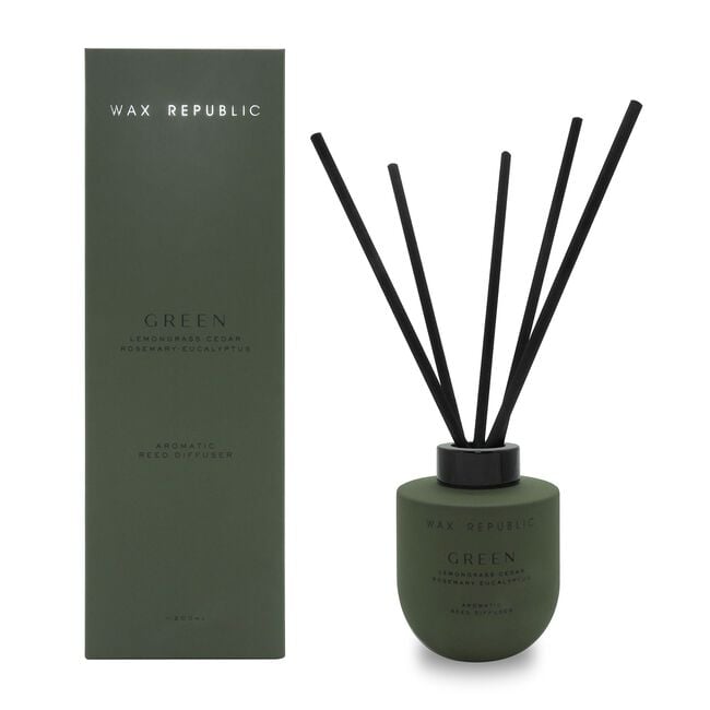 Wax Republic Green Lemongrass Ginger Reed Diffuser