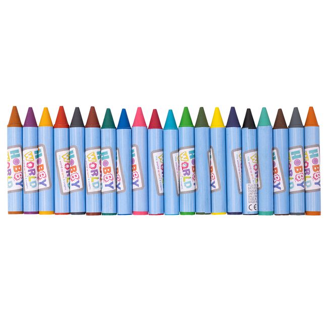 Hobby World Jumbo Crayons 20 Pieces
