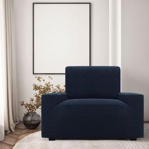 TWO WAY SUPER STRETCH NAVY Armchair Cover