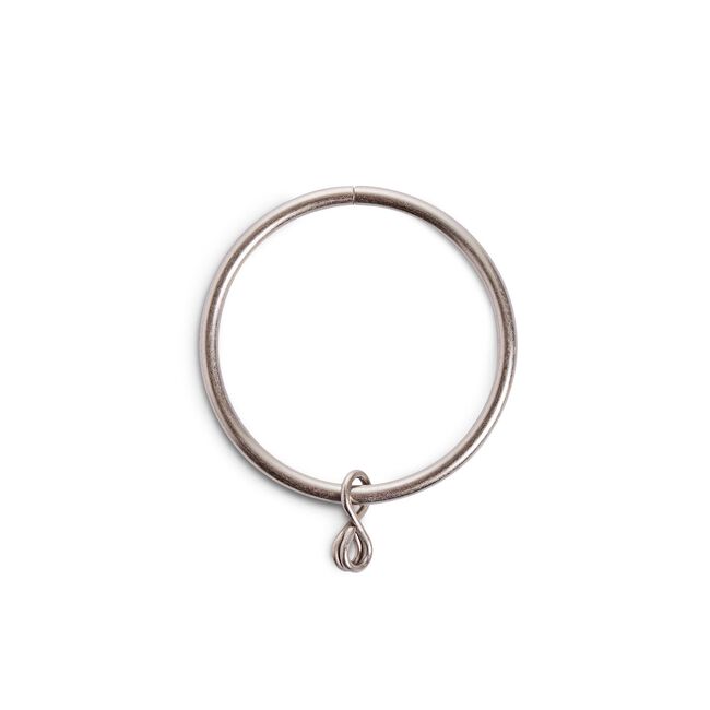 METAL RINGS 50mm Brushed Nickel 10pk
