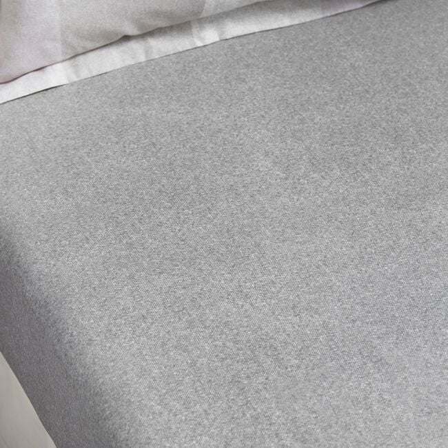 BRUSHED COTTON SIMON NATURAL Single Fitted Sheet