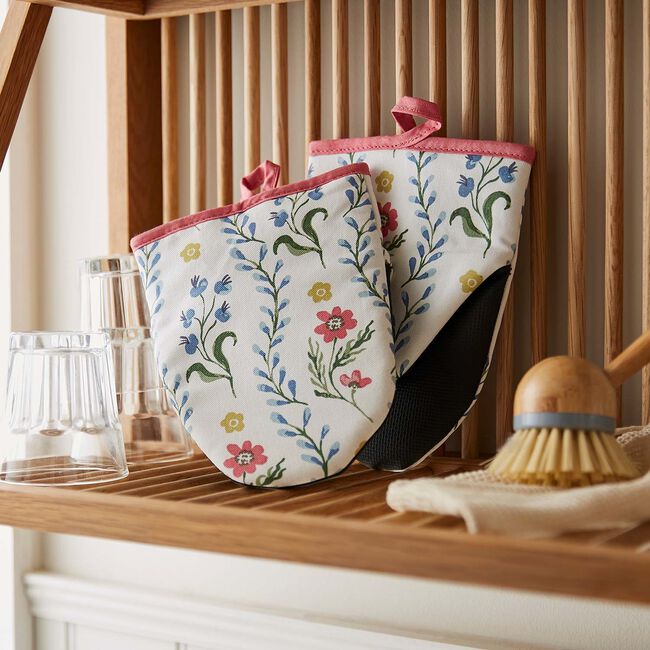 Boho Floral Microwave Mitts