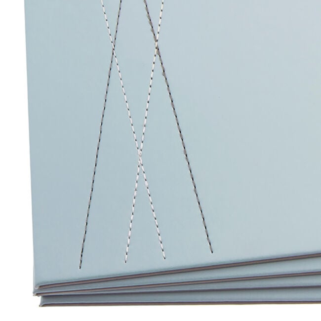 Reversible Leather Placemats Duck Egg & Grey 4PK