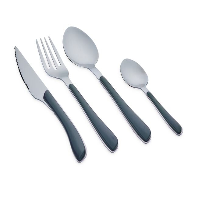 Master Cutler Coloured 24 Piece Cutlery Set