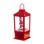 Mini Snowing Santa Lantern 19cm