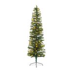 7ft Pre Lit Slim Christmas Tree