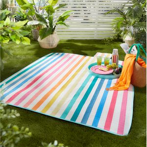 Fusion Carlson Stripe 135cm x 150cm Picnic Blanket