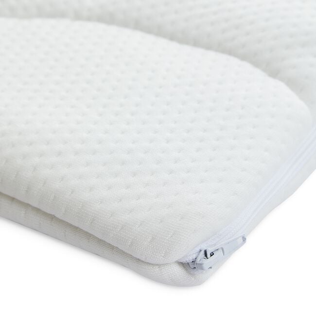 Tencel Quilted Pillowcase Protector Pair - White 