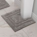 COTTON BORDER GUNMETAL 50x50 Pedestal Mat
