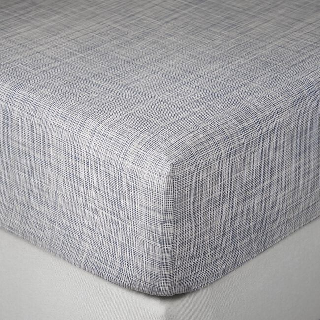 FINLEY NAVY Single Fitted Sheet 