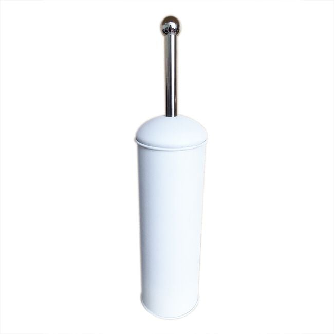 White Sparkle Dome Lid Toilet Brush