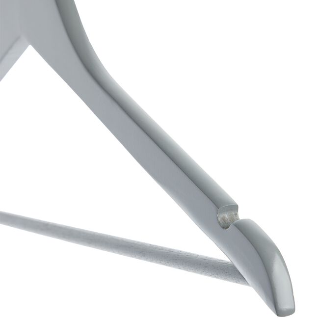 NORTHERN SHORE 5 Pack Grey Wooden Hangers 
