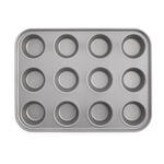 Baker & Salt Silver Muffin Tray 12 Cup