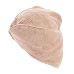 NICOLE DAY FLEECE KHAKI Hair Turban