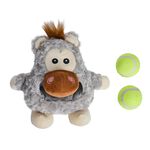 Gorilla Plush Dog Toy With Tennis Ball