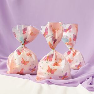 20 Butterfly Cello Bags with Twist Ties 
