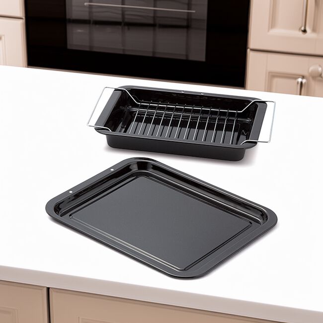 Judge Essentials Enamel Oven Trays - 2PC