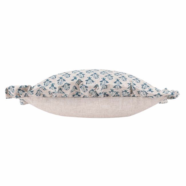 FURN LULAH BLOCK LINEN/BLUE 45x45 Cushion