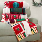 Ruane Festive Wrapping Sherpa Throw 127cm x 152cm