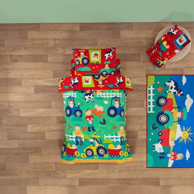 JUNIOR BED DUVET COVER Sunny Daze Farm