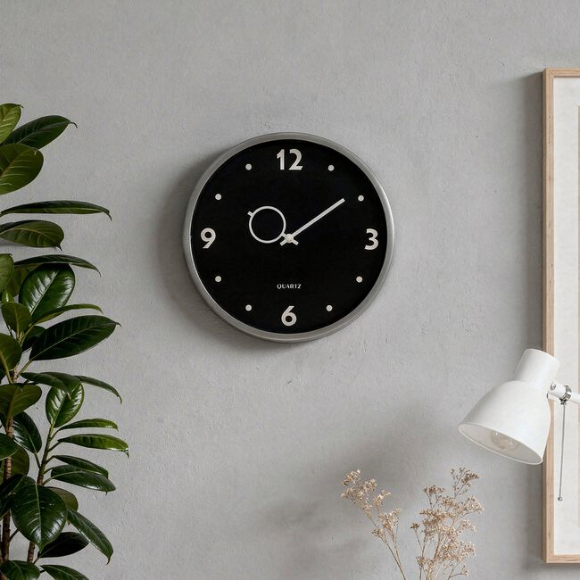 MODU 20cm SILVER Wall Clock