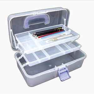 Storage Art Box With 2 Trays