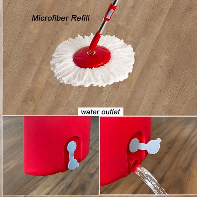 Gleam Clean Supreme Twin Spinning Mop & Bucket