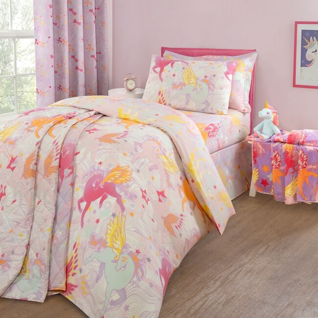 SINGLE DUVET COVER Unicorn SkyCity