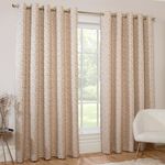 GEO TEXTURE JACQUARD NATURAL 66x54 Curtain