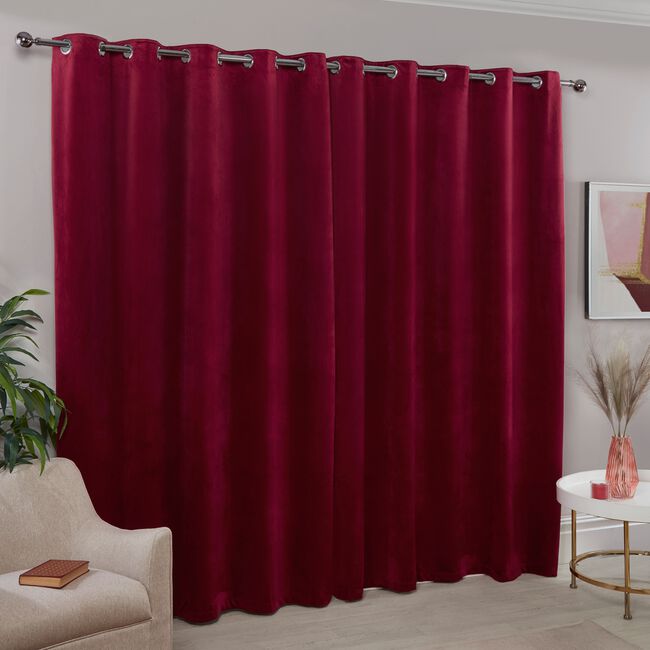 TRIANGLE STITCH BURGUNDY 66X54 Curtain