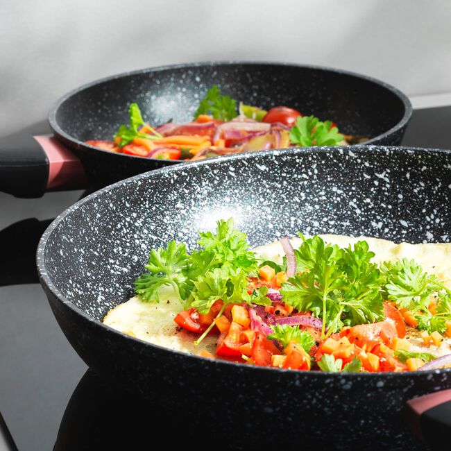 Salter Megastone Thermo Collar 28cm Frying Pan