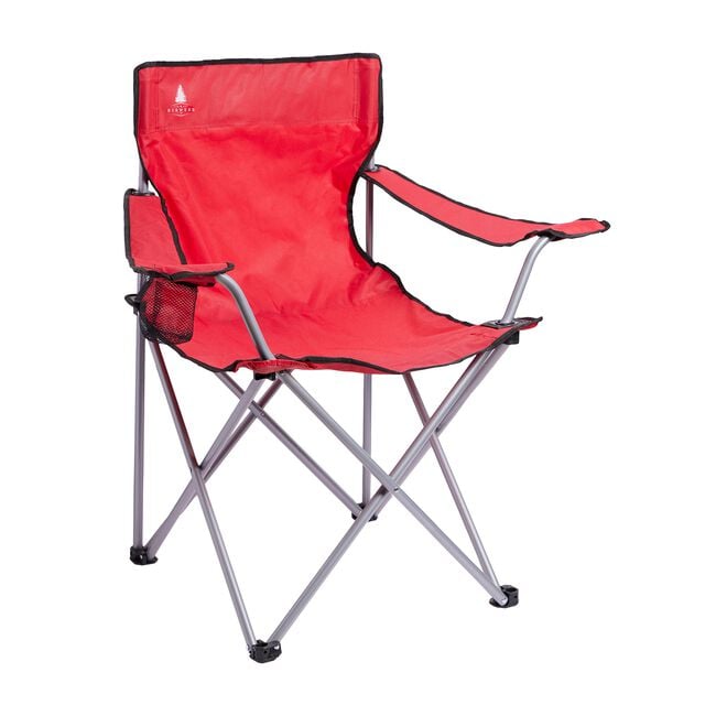 FOLDING ARMCHAIR With Cupholder - Red