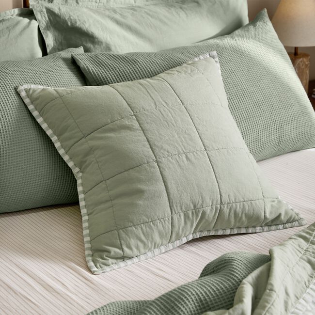 HEBDEN STRIPE EUCALYPTUS 55X55 Cushion