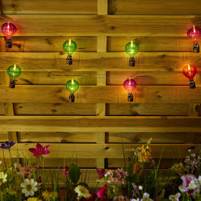 10 Hot Air Balloon Solar String Lights